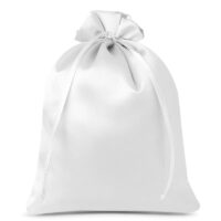 Sacs de satin 26 x 35 cm - blanc Sacs en satin