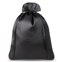 Sacs de satin 26 x 35 cm - noir Sacs en satin