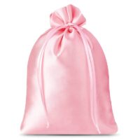 Sacs de satin 26 x 35 cm - rose clair Sacs en satin