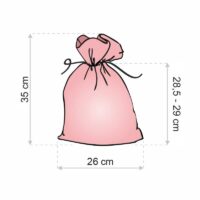 Sacs de satin 26 x 35 cm - rouge Sacs rouges