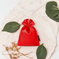 Sacs de satin 8 x 10 cm - rouge Petits sachets 8x10 cm