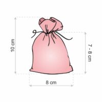 Sacs de satin 8 x 10 cm - rouge Sacs rouges