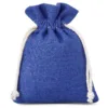 Sacs en jean 12 x 15 cm - bleu Sacs bleu