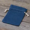 Sacs en jean 12 x 15 cm - bleu Décorations de table
