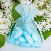 Sacs en organza 10 x 13 cm - bleu ciel Petits sachets 10x13 cm