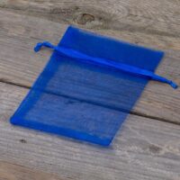 Sacs en organza 10 x 13 cm - bleu Sac de Noël