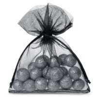 Sacs en organza 10 x 13 cm - noir Sachets noirs