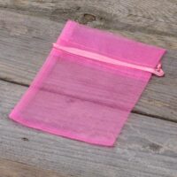 Sacs en organza 10 x 13 cm - rose Baby Shower