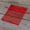 Sacs en organza 10 x 13 cm - rouge Sac de Noël