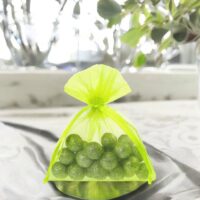 Sacs en organza 10 x 13 cm - néon vert Petits sachets 10x13 cm