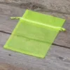 Sacs en organza 10 x 13 cm - néon vert Pâques