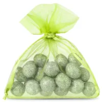Sacs en organza 10 x 13 cm - vert Sacs verts
