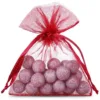 Sacs en organza 11 x 14 cm - bordeaux Petits sachets 11x14 cm