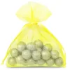 Sacs en organza 11 x 14 cm - jaune Sacs jaunes