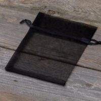 Sacs en organza 11 x 14 cm - noir Lavande et pot-pourri