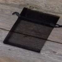 Sacs en organza 11 x 14 cm - noir Lavande et pot-pourri