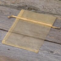 Sacs en organza 11 x 14 cm - or Sacs d'occasion