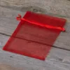 Sacs en organza 11 x 14 cm - rouge Sac de Noël