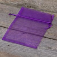 Sacs en organza 11 x 14 cm - violet foncé Lavande et pot-pourri