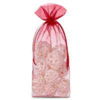 Sacs en organza 11 x 20 cm - bordeaux Moyens sachets 11x20 cm