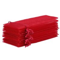 Sacs en organza 11 x 20 cm - bordeaux Saint-Valentin