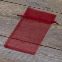 Sacs en organza 11 x 20 cm - bordeaux Moyens sachets