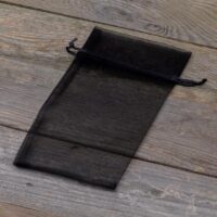 Sacs en organza 11 x 20 cm - noir Halloween