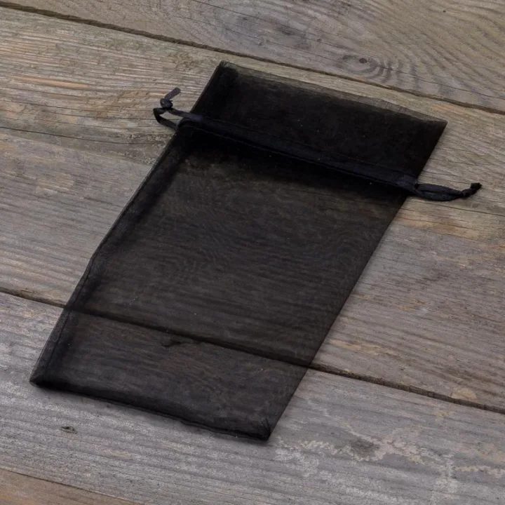 Sacs en organza 11 x 20 cm - noir Halloween