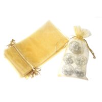 Sacs en organza 11 x 20 cm - or Décorations de table