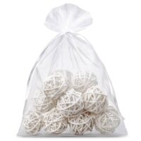 Sacs en organza 12 x 15 cm - blanc Petits sachets 12x15 cm