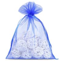 Sacs en organza 12 x 15 cm - bleu Sacs bleu