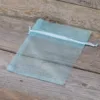 Sacs en organza 12 x 15 cm - bleu ciel Moyens sachets