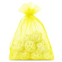 Sacs en organza 12 x 15 cm - jaune Sacs jaunes