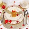 Sacs en organza 12 x 15 cm - or Saint-Valentin