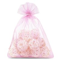 Sacs en organza 12 x 15 cm - rose clair Sacs roses