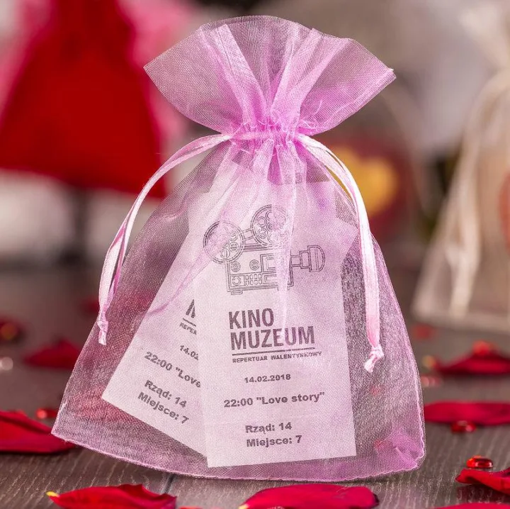 Sacs en organza 12 x 15 cm - rose clair Pour enfants