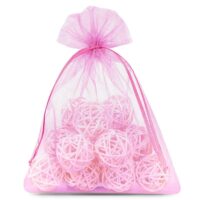 Sacs en organza 12 x 15 cm - rose Sacs roses