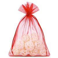 Sacs en organza 12 x 15 cm - rouge Petits sachets 12x15 cm