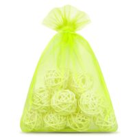 Sacs en organza 12 x 15 cm - néon vert Sacs verts