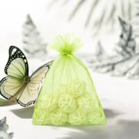 Sacs en organza 12 x 15 cm - vert Petits sachets 12x15 cm