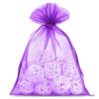 Sacs en organza 12 x 15 cm - violet foncé