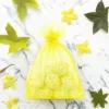 Sacs en organza 13 x 18 cm - jaune Moyens sachets 13x18 cm
