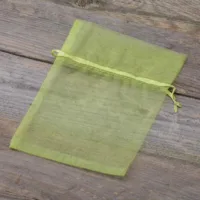 Sacs en organza 13 x 18 cm - vert Moyens sachets