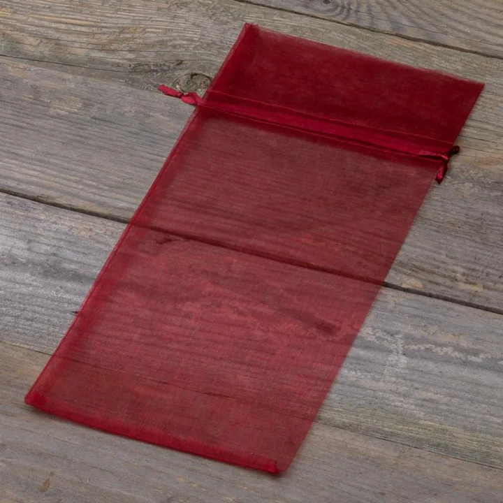 Sacs en organza 13 x 27 cm - bordeaux Sachets à fruits