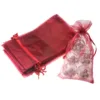 Sacs en organza 13 x 27 cm - bordeaux Sac de Noël
