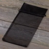 Sacs en organza 13 x 27 cm - noir Halloween