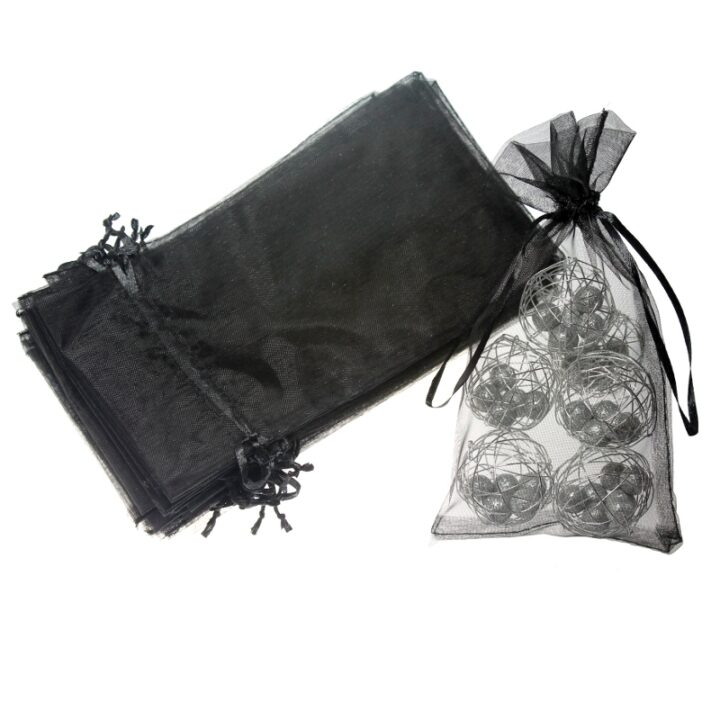 Sacs en organza 13 x 27 cm - noir Sacs en organza