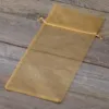 Sacs en organza 13 x 27 cm - or Moyens sachets