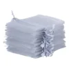 Sacs en organza 15 x 20 cm - argenté Moyens sachets