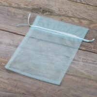 Sacs en organza 15 x 20 cm - bleu ciel Batême